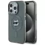 Karl Lagerfeld KLHMP15LHLSCHK Funda rígida IML Metal Choupette Head MagSafe para iPhone 15 Pro 6,1