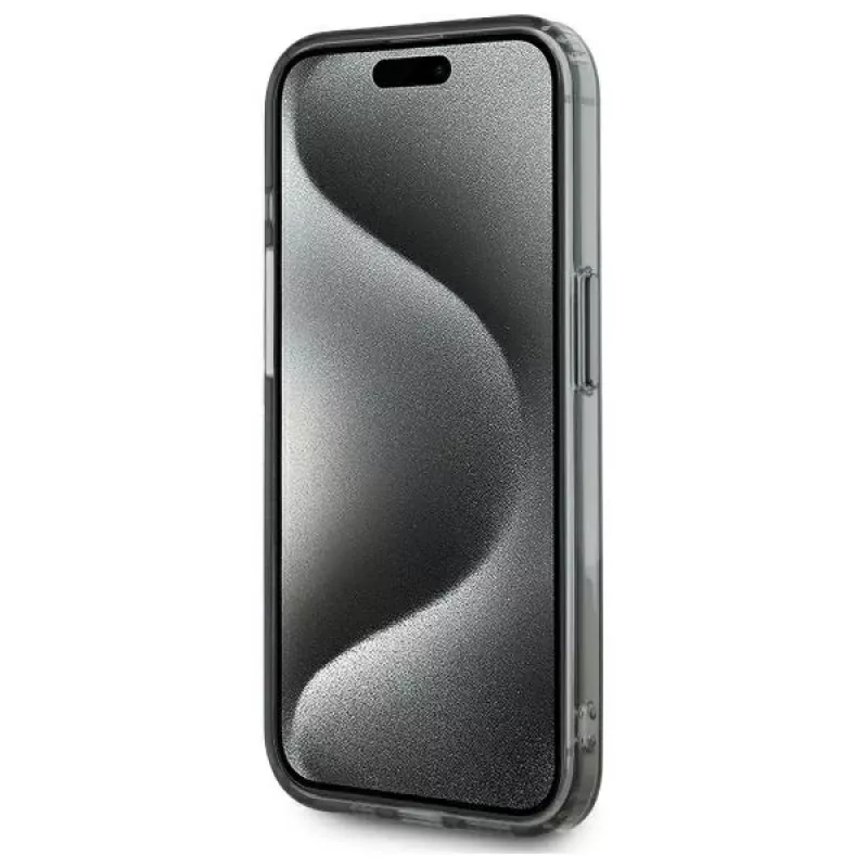 Karl Lagerfeld KLHMP15LHLSCHK Funda rígida IML Metal Choupette Head MagSafe para iPhone 15 Pro 6,1