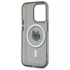 Karl Lagerfeld KF002417 Funda rígida IML Metal Choupette Head MagSafe para iPhone 15 Pro Max 6,7