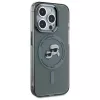 Karl Lagerfeld KLHMP15XHLSKCK Funda rígida IML Metal Karl & Choupette Head MagSafe para iPhone 15 Pro Max 6,7 inch negra