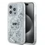 Karl Lagerfeld KLHMP15XLGKISGH Funda rígida Liquid Glitter Karl Head MagSafe transparente para iPhone 15 Pro Max 6,7