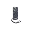 Karl Lagerfeld Funda trasera Zebra With Cord lila para Apple iPhone 15 Pro Max 6,7