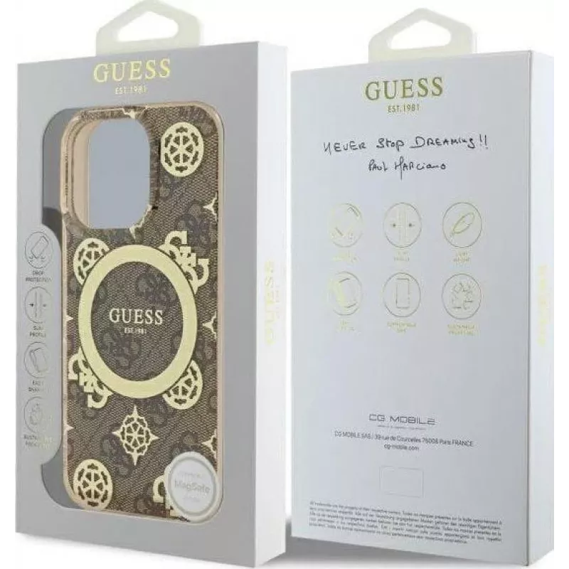 Guess GUHMP16XH4PYEEW Funda rígida para iPhone 16 Pro Max 6,9
