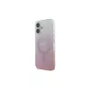 Guess Funda IML Glitter Gradient MagSafe para iPhone 16 (rosa)