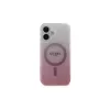 Guess Funda IML Glitter Gradient MagSafe para iPhone 16 (rosa)
