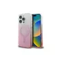 Guess Funda IML Glitter Gradient MagSafe para iPhone 16 Pro (rosa)