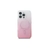 Guess Funda IML Glitter Gradient MagSafe para iPhone 16 Pro (rosa)