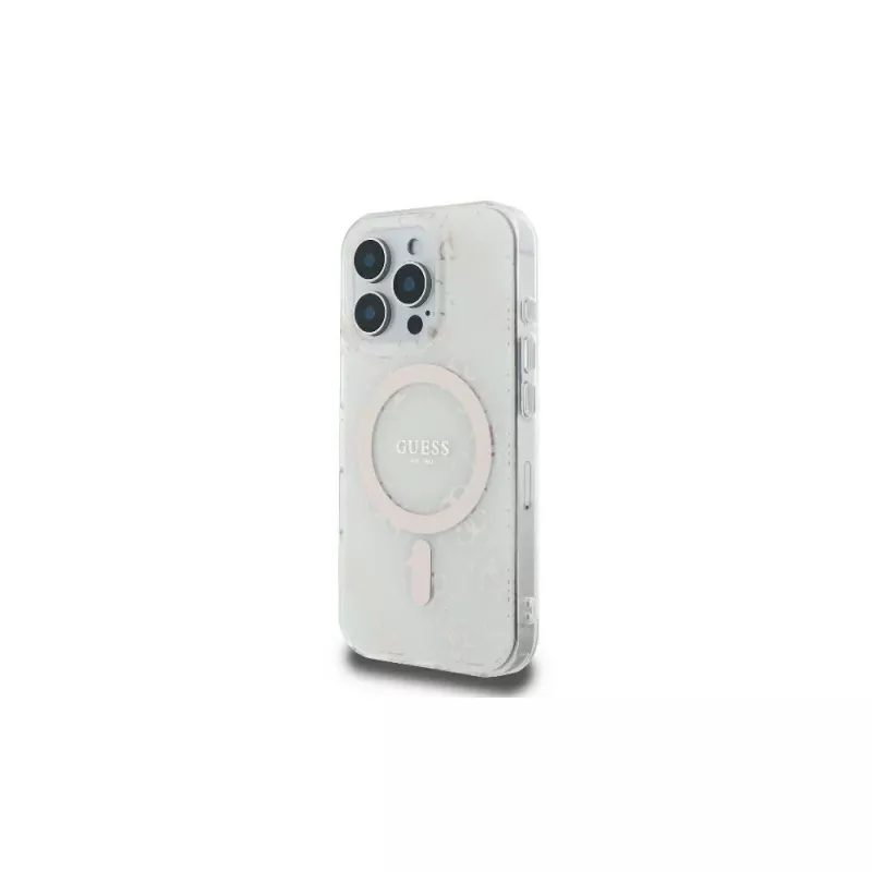 Guess GUHMP16LH4DTEH Funda rígida para iPhone 16 Pro 6,3