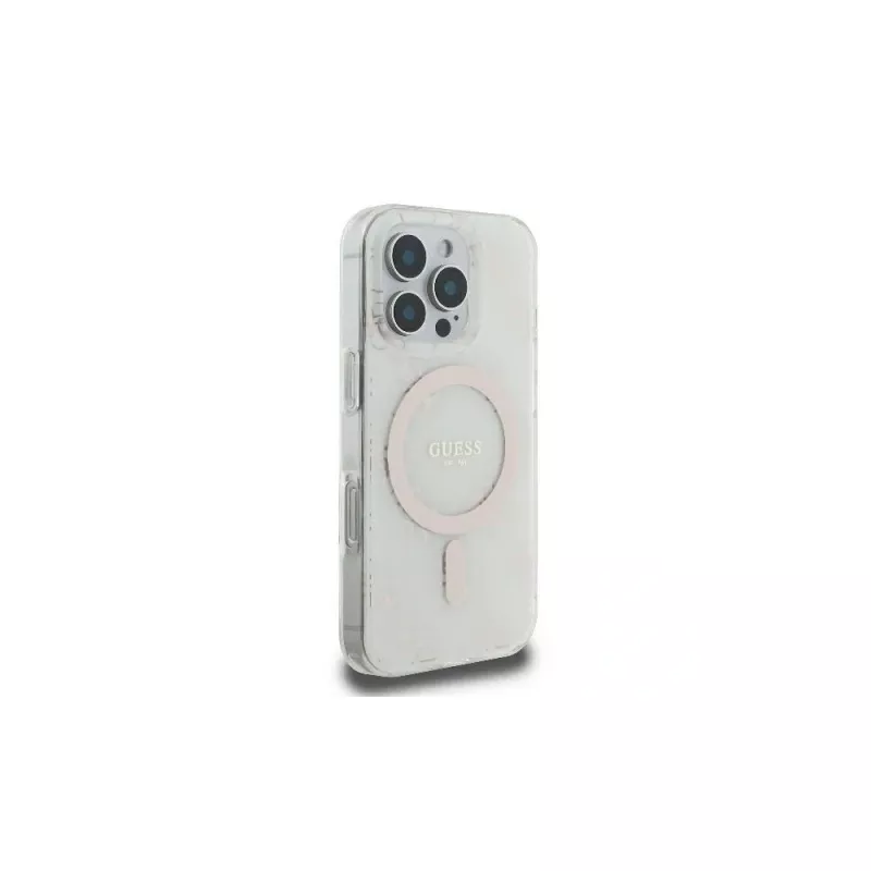 Guess GUHMP16LH4DTEH Funda rígida para iPhone 16 Pro 6,3