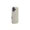 Guess GUHMP16SPGHSMME Funda rígida para iPhone 16 beige Grained Ring MagSafe