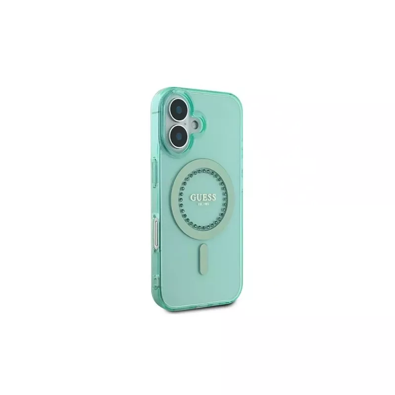 Guess GUHMP16SPFTDTEN Funda rígida para iPhone 16 6,1