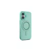 Guess Funda IML Rhinestones MagSafe para iPhone 16 Plus (verde)