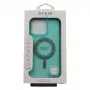 Guess Funda IML Rhinestones MagSafe para iPhone 16 Pro Max (verde)