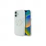 Guess GUHCP16MHCHGSPT Funda rígida para Apple iPhone 16 Plus, transparente, IML Heart Pattern