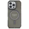 Guess GUHMP16LHFGEREK Funda rígida IML Glitter Circle MagSafe para iPhone 16 Pro 6,3