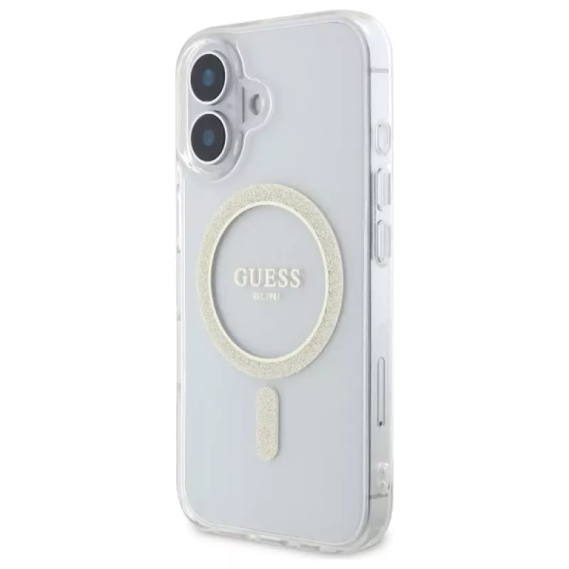 Guess GUHMP16MHFGERET Funda rígida para iPhone 16 Plus 6,7