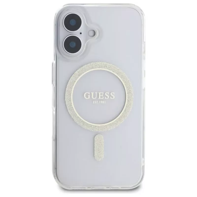 Guess GUHMP16MHFGERET Funda rígida para iPhone 16 Plus 6,7