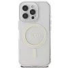 Guess Funda rígida Glitter Circle MagSafe para Apple iPhone 16 Pro Max (6,9