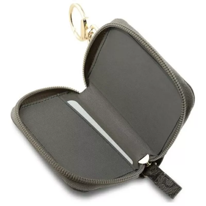 Guess bolsa para cables GUABP4DPTW marrón 4G Triangle de piel ecológica, organizador de accesorios