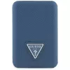 GUESS Batería externa inalámbrica Grained Triangle 5000mAh 15W USB-C MagSafe azul