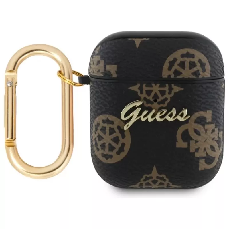 Guess GUA2PG4GPK Funda AirPods 1/2 negra 4G Hook