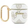 Guess GUA2PG4GPH Funda AirPods 1/2 blanca 4G Hook