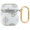 Guess GUA2PG4GPH Funda AirPods 1/2 blanca 4G Hook