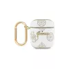 Guess GUA2PG4GPH Funda AirPods 1/2 blanca 4G Hook