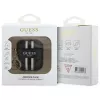 Guess GUA2P4RPSK Funda AirPods 1/2 negra 4G Printed Stripes Charm