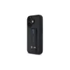 BMW BMHCP16SGSPCCK M Grip Stand Smooth and Carbon funda rígida para iPhone 16 6,1 – negro