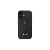 BMW BMHCP16SGSPCCK M Grip Stand Smooth and Carbon funda rígida para iPhone 16 6,1 – negro