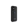 BMW BMHCP16SGSPCCK M Grip Stand Smooth and Carbon funda rígida para iPhone 16 6,1 – negro