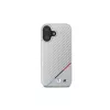 BMW M Carbon Tricolor Line Funda rígida para iPhone 16 6,1