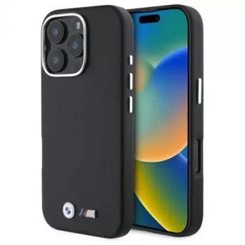 BMW M Smooth Full Wrapped Metal Funda rígida para Apple iPhone 16 Pro - Negra