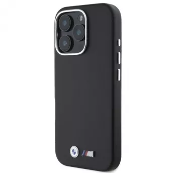 BMW M Smooth Full Wrapped Metal Funda rígida para Apple iPhone 16 Pro - Negra