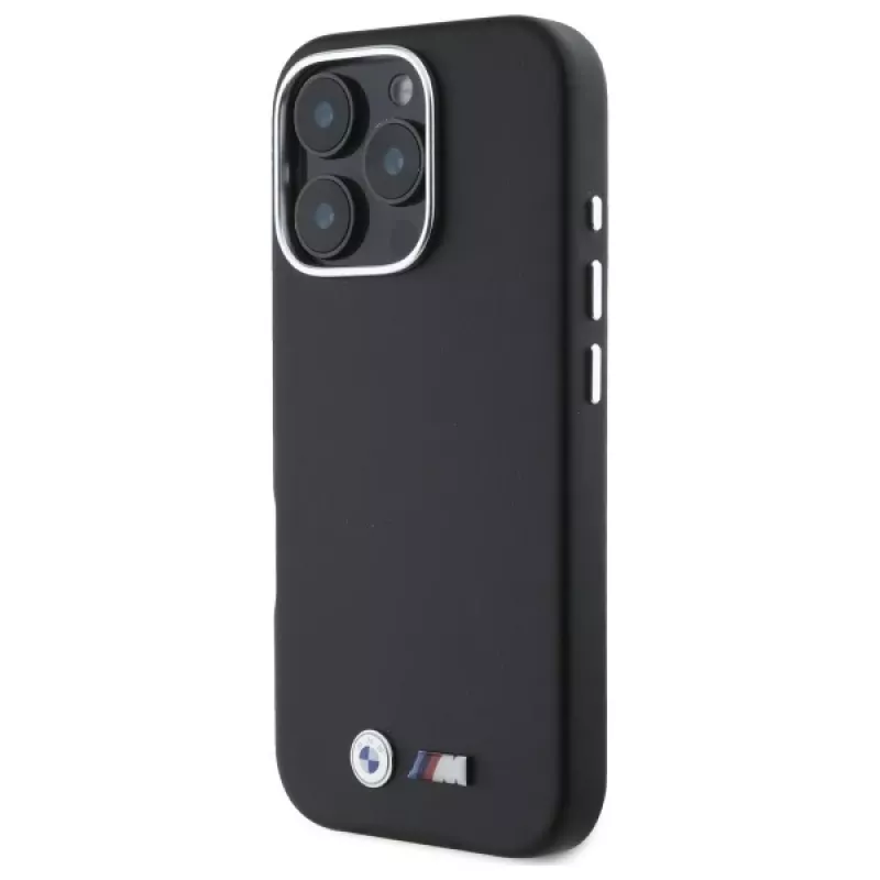 BMW M Smooth Full Wrapped Metal Funda rígida para Apple iPhone 16 Pro - Negra