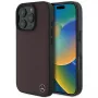 MERCEDES-BENZ Funda rígida de piel sintética efecto madera para Apple iPhone 16 Pro Max 6,9