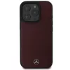 Mercedes-Benz MEHMP16L23RBARR Funda rígida para iPhone 16 Pro 6,3 inch piel texturizada y lisa roja MagSafe