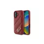 Karl Lagerfeld Funda Quilted Signature para iPhone 16, roja