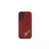 Karl Lagerfeld Funda Quilted Signature para iPhone 16, roja