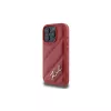 Karl Lagerfeld Funda Quilted Signature para Apple iPhone 16 Pro (roja)
