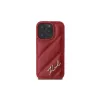 Karl Lagerfeld Funda Quilted Signature para Apple iPhone 16 Pro (roja)