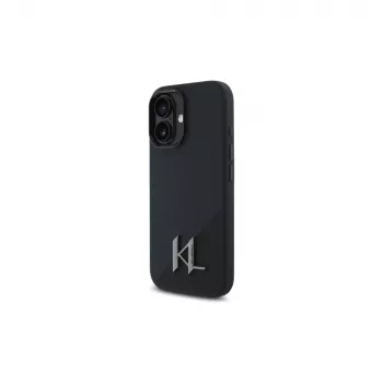 Karl Lagerfeld Funda rígida Shadow Metal Initial para Apple iPhone 16 6,1