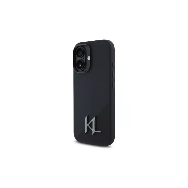 Karl Lagerfeld Funda rígida Shadow Metal Initial para Apple iPhone 16 6,1