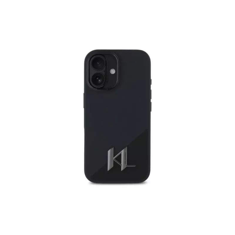 Karl Lagerfeld Funda rígida Shadow Metal Initial para Apple iPhone 16 6,1