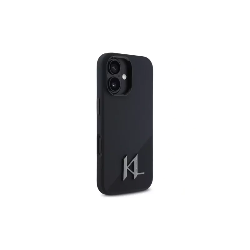 Karl Lagerfeld Funda rígida Shadow Metal Initial para Apple iPhone 16 6,1