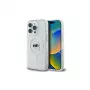 Karl Lagerfeld KLHMP16LHLSKIH Funda rígida IML Metal Karl Head MagSafe para Apple iPhone 16 Pro, blanca