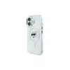 Karl Lagerfeld KLHMP16MHLSCHH Funda rígida IML Metal Choupette Head MagSafe para iPhone 16 Plus 6.7 blanca