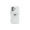 Karl Lagerfeld KLHMP16MHLSCHH Funda rígida IML Metal Choupette Head MagSafe para iPhone 16 Plus 6.7 blanca