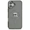 Karl Lagerfeld KLHMP16SHLSKIK funda rígida IML Metal Karl Head MagSafe para Apple iPhone 16 de 6,1 pulgadas, negra